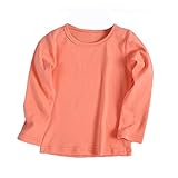 Karchi 子供服 ボトムシャツ 長袖 しっかり 無地 鮮やか 素敵 色物 ハイクオリティー 女の子 男の子 秋冬 12色選べる 90 100 110 120 130 安値 ルームウェア 寝間着 ミ