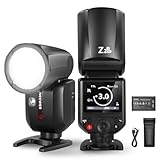 NEEWER Z2PRO-S 2.4G TTL ラウンドヘッドフラッシュストロボ スピードライト ワイヤレス コンパチブル Godox 76Ws アップグレードUI TTL/M 快速TCMスイッチ 1/8000s HSS 7.2V/3000mAhバッテリー 600フルパワーフラッシュ コンパチブル A9 III a9iii A9 II a9ii A9 A7Rなど