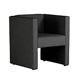 arne 1人掛けソファ 布地 DSプチコンkaku 1P NS-7 ブラック