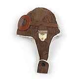 Seliyi暖かい　子供　パイロット　飛行士の帽子　耳カバー　耳あて　帽子　キャップ