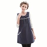 電磁波防止 遮断 シールド対策ワンピース　ネイビーブルー　フリーサイズ