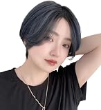 [ブライトララ] ウィッグ ショート ボブ フルウィッグ ショートボブ ウイッグ レディース かつら 女性 黒髪 男装 tf1754-DTB
