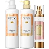 パンテーン エフォートレス シャンプー&トリートメント&洗い流さないトリートメント (480mL+480g+90g) コンプリートナイトリペアー カプセルヴィタミルク 【セット買い】