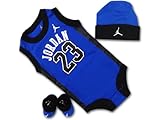 (ジョーダン)Jordan ベビージョーダン 3点セット (0-6M(0～6ヶ月), 青黒白) [並行輸入品]