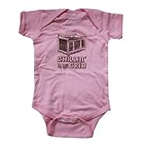 Happy Family Chillin in My Crib Baby Girl Light Pink Bodysuit (12 Months) by Happy Family Clothing