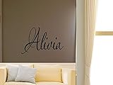 Alivia男の子女の子部屋保育園ベビーキッズ名前ビニール壁引用ステッカー