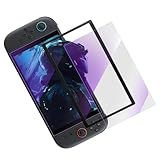 Nintendo Switch 2用強化ガラススクリーンプロテクター 強化ガラス 対応 スイッチ2 保護フィルム 一発貼り 自動貼り付けキット付き ｜対応 switch2 ガラスフィルム 指紋防止 高透過率 高光沢 (紫の光, Switch 2)