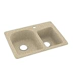 Swaoi|#Swanstone KS02518DB.122 18-In X 25-In Solid Surface Kitchen Sink 1-Hole, Prairie, [並行輸入品]