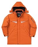 KURODARUMA クロダルマ) 防水防寒 耐水圧 10,000mm 透湿性 4,000g//24h) コート 28:オレンジ ３Ｌ