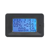 KKmoon デジタル 電力計 電圧メーター ワットモニター エネルギーメーター LCD 20A 5KW 周波数メーター 電圧計 電流計 電流 アンプ ワット メーター