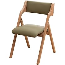 Amazon｜ダイニングチェア 木製 折りたたみ 椅子 レザー 完成品