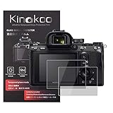 kinokoo 液晶保護フィルム SONY デジタルカメラ a7 II/a7S II/a7R II/a7R IV/a7 III/a7R III/a7M2/a7M3/a7r3/a7RM2/a7SM2/a7R4/a7c専用 厚さ0.3mm 2枚セット 硬度9H 高透過率 耐指紋 気泡無し 強化ガラス 標識クロス付き(a7M2/a7M3/a7r3/a7RM2/a7SM2/a7r4専用)