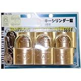 WAKI TWE 同一キーシリンダー錠 40mm 6個付