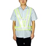 uxcell 安全反射ベスト　ナイトライドベスト 反射ベスト 夜間走行　男女兼用