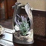 信楽焼　すみれ花入れ【ha-0178】　花瓶　花器　一輪挿し　花入　しがらき焼　陶器　焼き物　壷　インテリア　おしゃれ　オシャレ