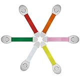 Zzoo子安全ロック – 安全ベビーキャビネットロック – Super Strong 3 M Adhesive forキャビネット&引き出しドアなし、必要なツールまたはドリル ホワイト