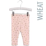 【WHEAT】 ラビット ウサギ 総柄 オーガニックコットンレギンス 子供服　ベビー服(wt-4853-126powder) (6m, powder)