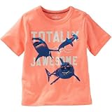 OSHKOSH(オシュコシュ) グローインザダークシャークティ ネオン トップス半袖Tシャツ 24ヶ月【並行輸入】
