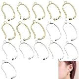 イヤリング パーツ16個入り ピアス パーツ ノンホールピアス アクセサリー DIYハンドメイド パーツ