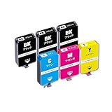 【SEASKY】 BC-345XL BC-346XL 染料 4色セット 6個セット 大容量 キヤノン Canon プリンター 詰め替えインク インクボトル 345 346 純正 と同じ容量 補充用 ISO9001認証工場 PIXUS TS3330 TS203 TS3130 TS3130S TR4530 (BC-345 BC-346 BC-346XLCL BC-345XLBK)