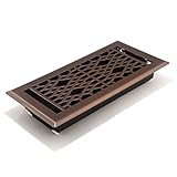 Accord AMFRLRBCA410 Cathedral Floor Register, 4-Inch x 10-Inch(Duct Opening Measurements), Light Oil