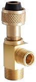 LDR 537 7064 Low Lead Shut-Off Stop Tee, Low Lead, 3/8-Inch Compression x 1/4-Inch Compression x 3/8