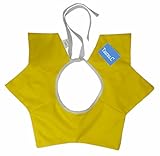 防水 よだれかけ コットンビブ 食事　360° 回転 エプロン お洒落 Star イェロー