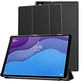 FOR Lenovo Tab M10 HD Gen 2 10.1 / TB-X306F TAB ケース FOR Lenovo Tab M10 HD (2nd Gen) カバー スタンド機能付き 保護ケース 強力な磁石 薄型 超軽量 全面保護型 FOR Lenovo Tab M10 HD Gen 2 10.1 / Lenovo TAB TB-X306Fスマートタブレット ケース カバー 軽量 薄型 レザー 三つ折スタンド オートスリープ機能 TRkin (Lenovo Tab M10 HD Gen 2 10.1, black)