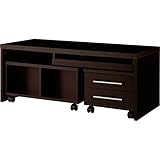 パソコンデスク ローデスク キーボードスライダー 書斎机 学習デスク リビング学習 3点セット ダークブラウン