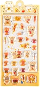 NestlyMoly ぷっくり 立体 3D シール ステッカー 手帳用 ごほうび デコシール 1枚入り