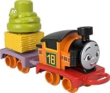 きかんしゃトーマス&フレンズ 幼児用おもちゃ My First Nia プッシュアロングトレイン スタッキングカーゴ付き 対象年齢18か月以上