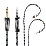 3APLUS F4 2pin イヤホンケーブル 0.78mm リケーブル 4.4mmバランス接続 4芯OCC┼OFC銀メッキ Litz構造 CCACA4/C10/C12/C16/TRNBA5/V90/V10/V20/V30/V60/V80/IM1/IM2/X6対応 約1.2m