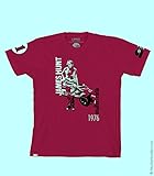 James Hunt " 1976 " Portrait Tシャツby Nicolas Hunziker – XSmall ( US ) Smallユーロ