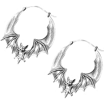 MAGICAL DESIGN シルバーピアス　コウモリ　BAT EARRING コウモリのシルバーピアス（両耳）-GINNEZU