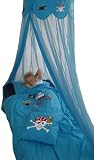 Taftan Pirates Mosquito Net for Crib Till 1 Persons Bed (Blue) by Taftan