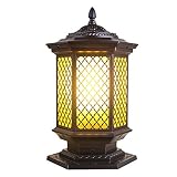 Hines 中国の外面ランプLEDスティグマライト器具屋外ドアピラーランタンガーデンコラムランプアルミガーデンヴィラ風景装飾E27防水テーブルランプ街路灯