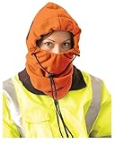 3 - in - 1フリースBalaclava – Where It 3異なる方法。 – Hi - Viz orange-each