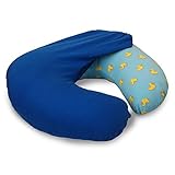 NurSit Nursing Pillow with Removable Blue Slipcover, Ducky Print by NurSit
