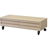 ライフスタイリングショップ テレビボード ストライプモダン 木製 テレビ台 オフホワイト 天然木 幅120cm AN-121OWH