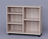 収納カート 押入れ収納 カウンター下 木目調 収納庫 キャスターが5つ付 可動式収納 安定感 頑丈 おもちゃ収納ボックス 収納ラック 収納ワゴン おしゃれ棚 ナチュナル SYR-7526 アイリスオーヤマ