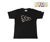 NEW ERA(ニューエラ) キッズ Tシャツ ブラウン レオパード フラッグ ロゴ ブラック