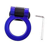 Perfk トラック　SUV　自動車用　アクセサリー　装飾用　 レーシングフック　けん引　牽引 フック　全6カラー - ブルー