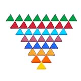 PH PandaHall 約320個/箱 ガラス モザイク タイル 西洋風 クリア ガラスモザイク 三角形 デコパーツ レジン封入 DIY用品 クラフト用品 リフォーム ガラス花瓶 ランプ フォトフレ