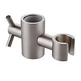 weirunソリッド真鍮交換用25 mm Hand Heldシャワーヘッドブラケットforスライダのスライドバー高さ&角度調節可能なスプレーホルダー付き、つや消しニッケル