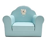 ALZIP mat 【子供用 ソファ チェア Ggurugi sofa】 ブルー 国際検査済みPU素材