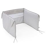 Cambrass Cot Bumper (67 x 40 cm, Bebe Grey) by Cambrass