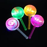 LanLanファッションライトアップLED Lollipop Glow Stickおもちゃ点滅Fairy Wand Light with Bell誕生日パーティー装飾ランダムカラーランダム色