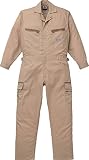 [ディッキーズ]Dickise【ツナギ服】春夏長袖ツヅキ服・ブロークンメッシュ《059-21-1311》 (5L, K2 カーキ)