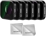 NEEWER NDフィルターセット 6枚入り コンパチブル Hero 13 12 11 10 9 Black 1枚CPL+5枚ND(ND8/ND16/ND32/ND64/ND1000) 減光 偏光 円偏光フィルター アクションカメラアクセサリー+クリーニングクロス2枚