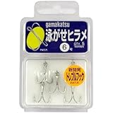 がまかつ(Gamakatsu) トリプルフック 泳がせヒラメ 6号 5本 白 66800